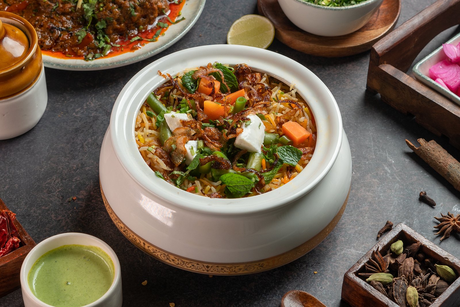 Veg Biryani + Raita